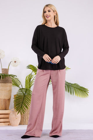 Elevated Basic Ribbed Long Sleeve Top