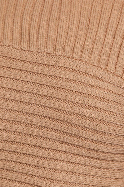Round Neck Asymmetrical Hem Sweater Top