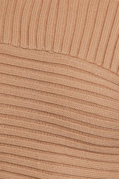 Round Neck Asymmetrical Hem Sweater Top