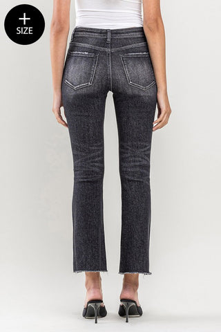 Lovervet High Rise Kick Flare Black Denim Jeans