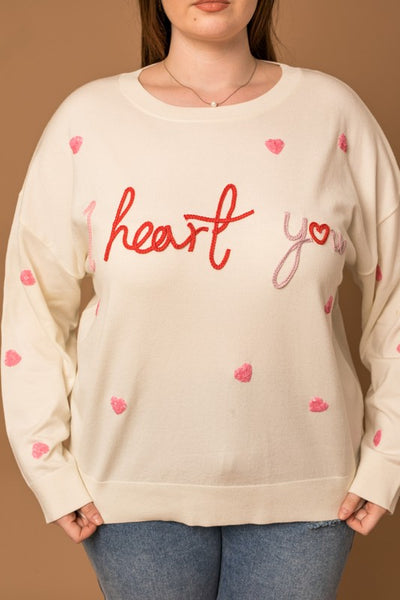 I Heart You Sequin Sweater