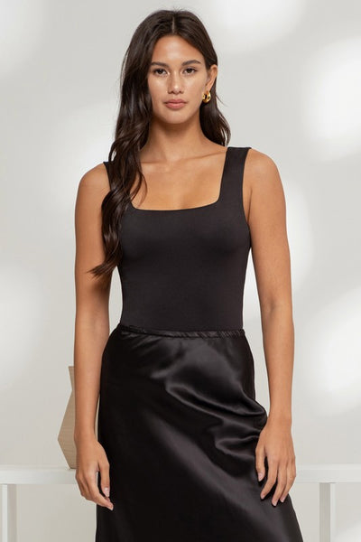 Square Neck Bodysuit - Multiple Colors