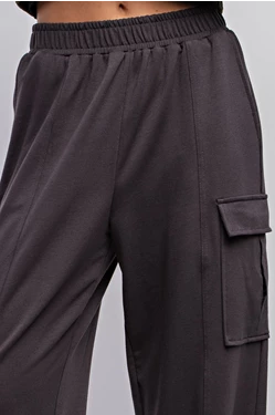 French Terry Casual Cargo Pants