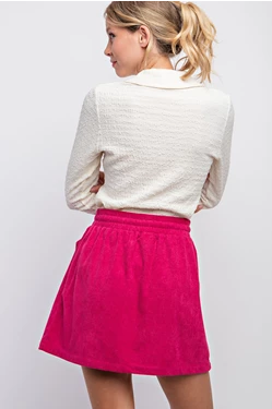 Corduroy Mini Skirt