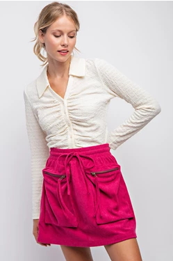 Corduroy Mini Skirt