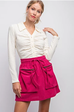 Corduroy Mini Skirt