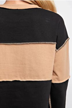 Color Block French Terry Top