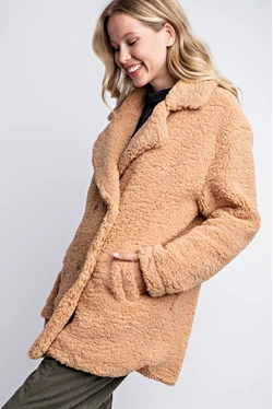 Double Breasted Teddy Coat