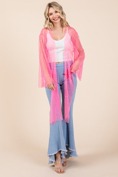 Pink Pearl Mesh Wrap