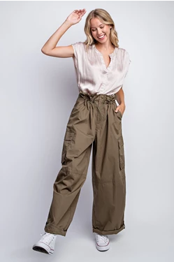 Oversized Paperbag Utilty Cargo Pants