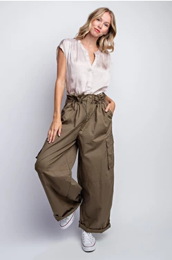 Oversized Paperbag Utilty Cargo Pants