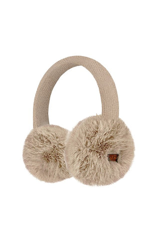 C.C. Faux Mink Fur Knitted Earmuffs