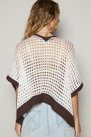 Sunflower Crochet Sweater Top