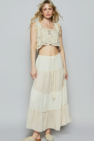 Crochet Crop Top - Natural