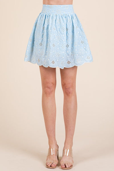 Eyelet Lace Floral 2-Piece Set