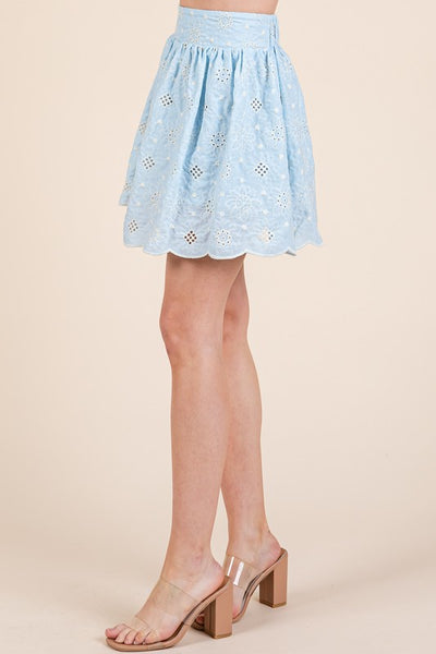 Eyelet Lace Floral 2-Piece Set