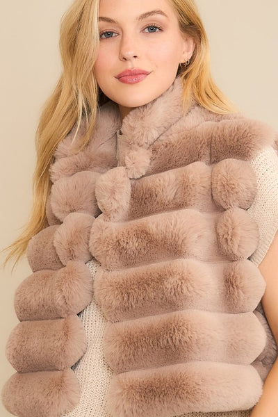 Vegan Fur Crop Vest