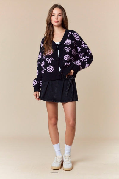 Jack-O-Lantern & Bows Sweater