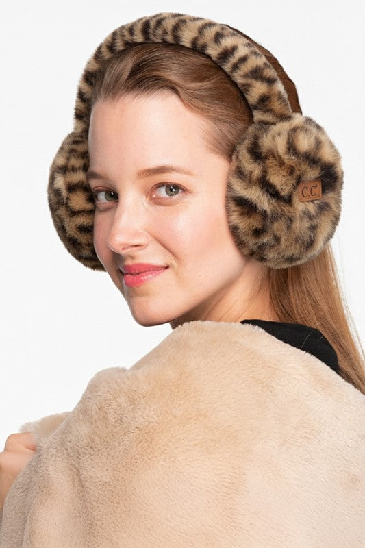 Leopard Faux Fur Earmuff