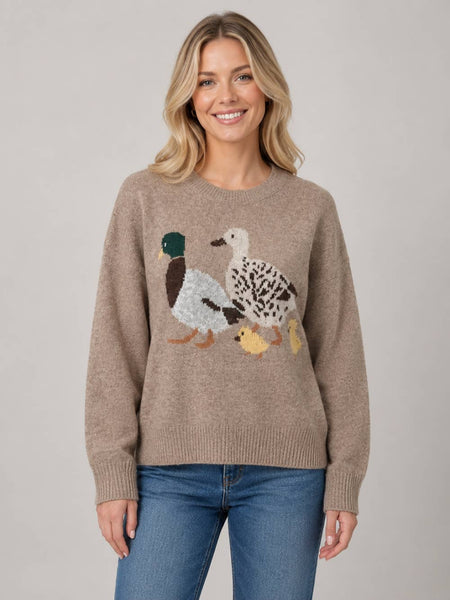 Dreamers by Debut - Duck Family Crewneck Sweater- K6109-B