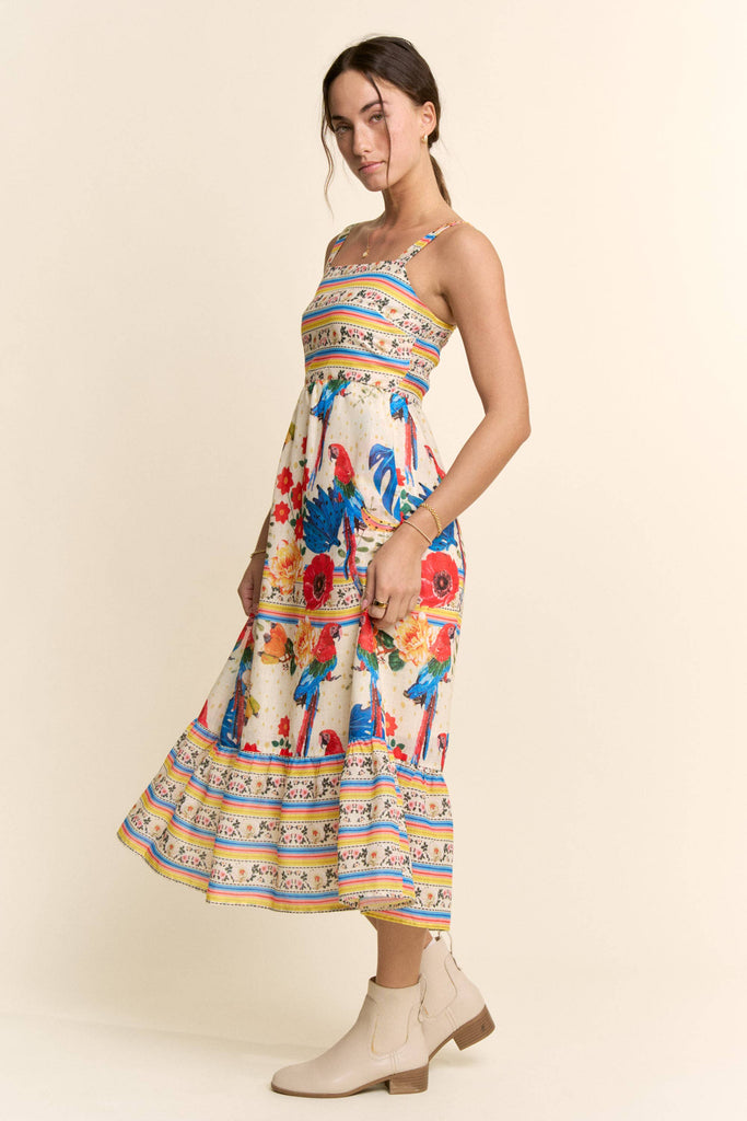 Tropical Treasure Midi Dress