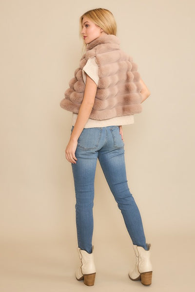 Vegan Fur Crop Vest