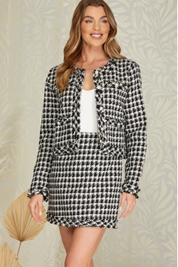 Tweed Woven Jacket