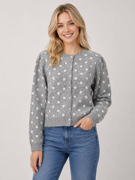 Dreamers by Debut - Playful Polka Dot Cardigan