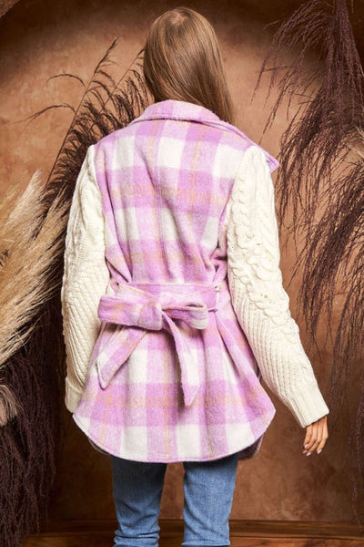 Lilac Plaid Jacket