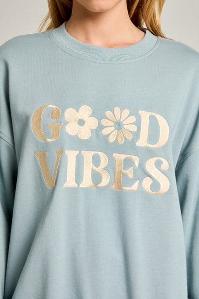Good Vibes Oversized Sweatshirt