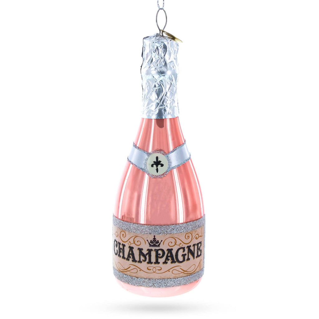 Pink Sparkling Champagne Glass Ornament
