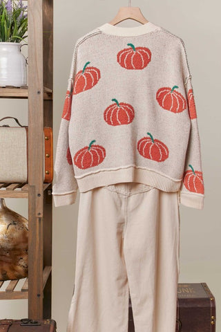 Pumpkin Patch Button Cardigan