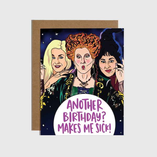 Brittany Paige - Another Birthday Makes Me Sick Witches Card