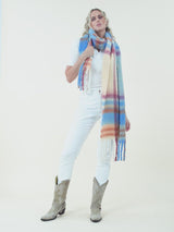 Puffy Plaid Scarf
