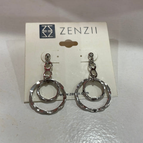 Silver Circle Earrings
