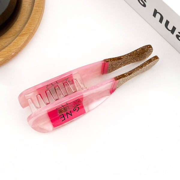 Glitter Champagne Bottle Hair Claw Clip