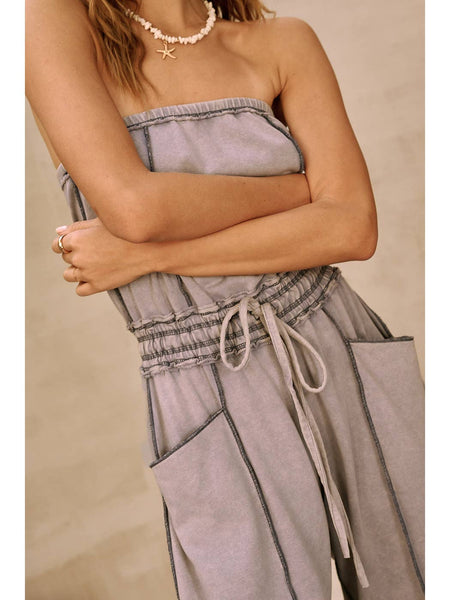 Easy Does It Mineral Wash Jumpsuit