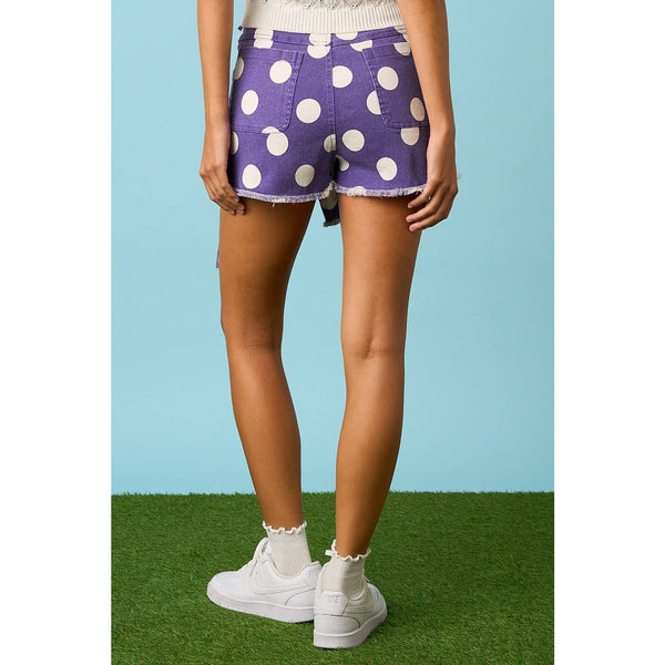 mittoshop - GAME DAY POLKA DOT OVERLAY WRAP FRONT MINI SKORT