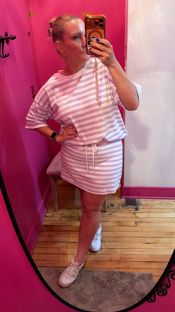 The Everyday Striped Skort