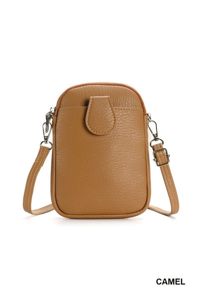 Vegan Leather Mini Crossbody Shoulder Messenger