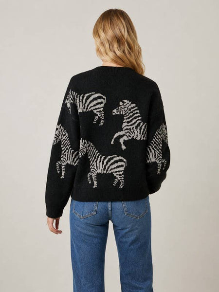 Dreamers by Debut - Zebra Print Pullover