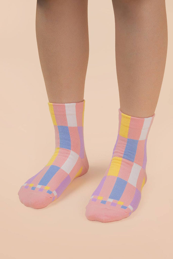 VERY J - SC10005C - Color block casual socks