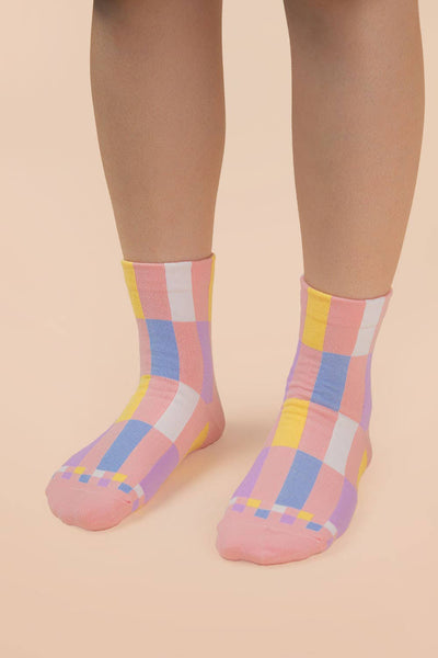 VERY J - SC10005C - Color block casual socks