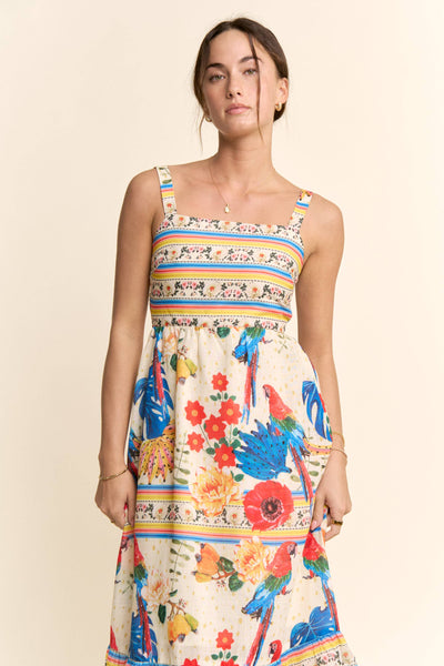 Tropical Treasure Midi Dress