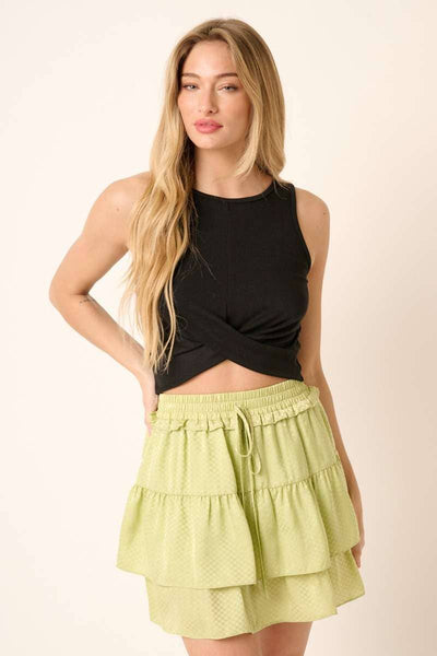 mittoshop - T10426 - TWIST FRONT SLEEVELESS CROP TOP