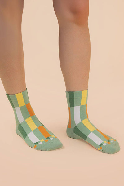 VERY J - SC10005C - Color block casual socks