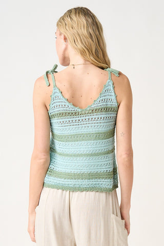 Seaside Sage Crochet Tank