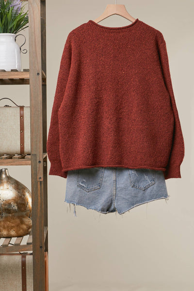 Mello. - Spiral Sun Embroidered Sweater