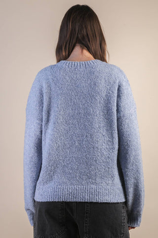 Teddy Bear Cozy Sweater - Blue