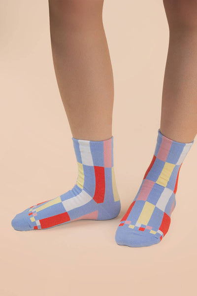 VERY J - SC10005C - Color block casual socks